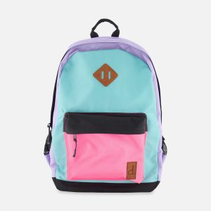 Kids Backpack Turquoise Blue, Pink And Mauve