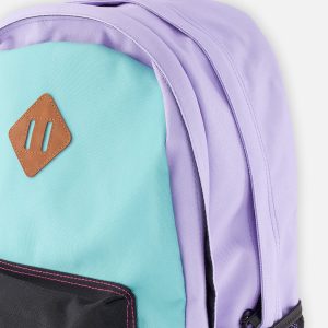Kids Backpack Turquoise Blue, Pink And Mauve - Image 3