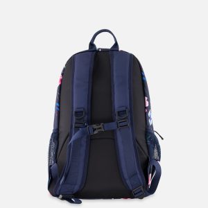 Kids Backpack Blue Floral Print - Image 2