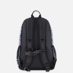 Kids Backpack Blue Leopard Print - Image 2