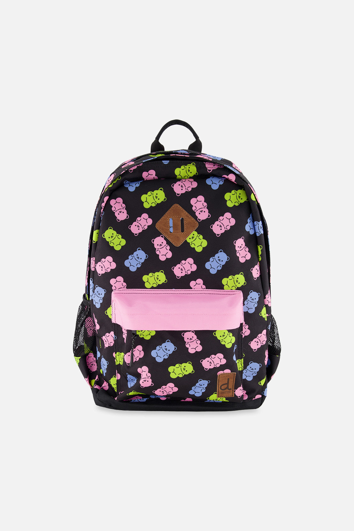 Kids Backpack Black Printed Gummy Bears - Image 6