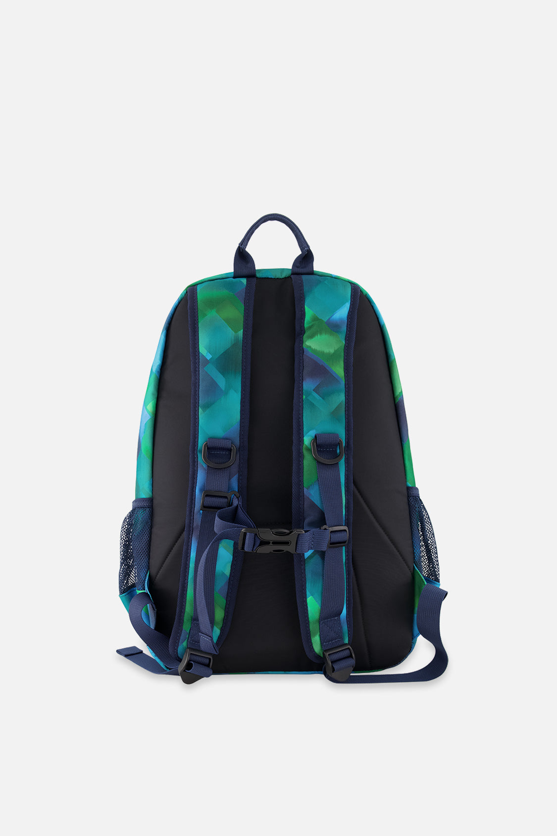Kids Backpack Blue Diamond Print - Image 2