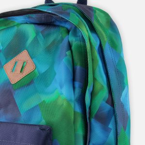 Kids Backpack Blue Diamond Print - Image 3