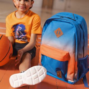 Kids Backpack Blue And Orange Gradient - Image 3