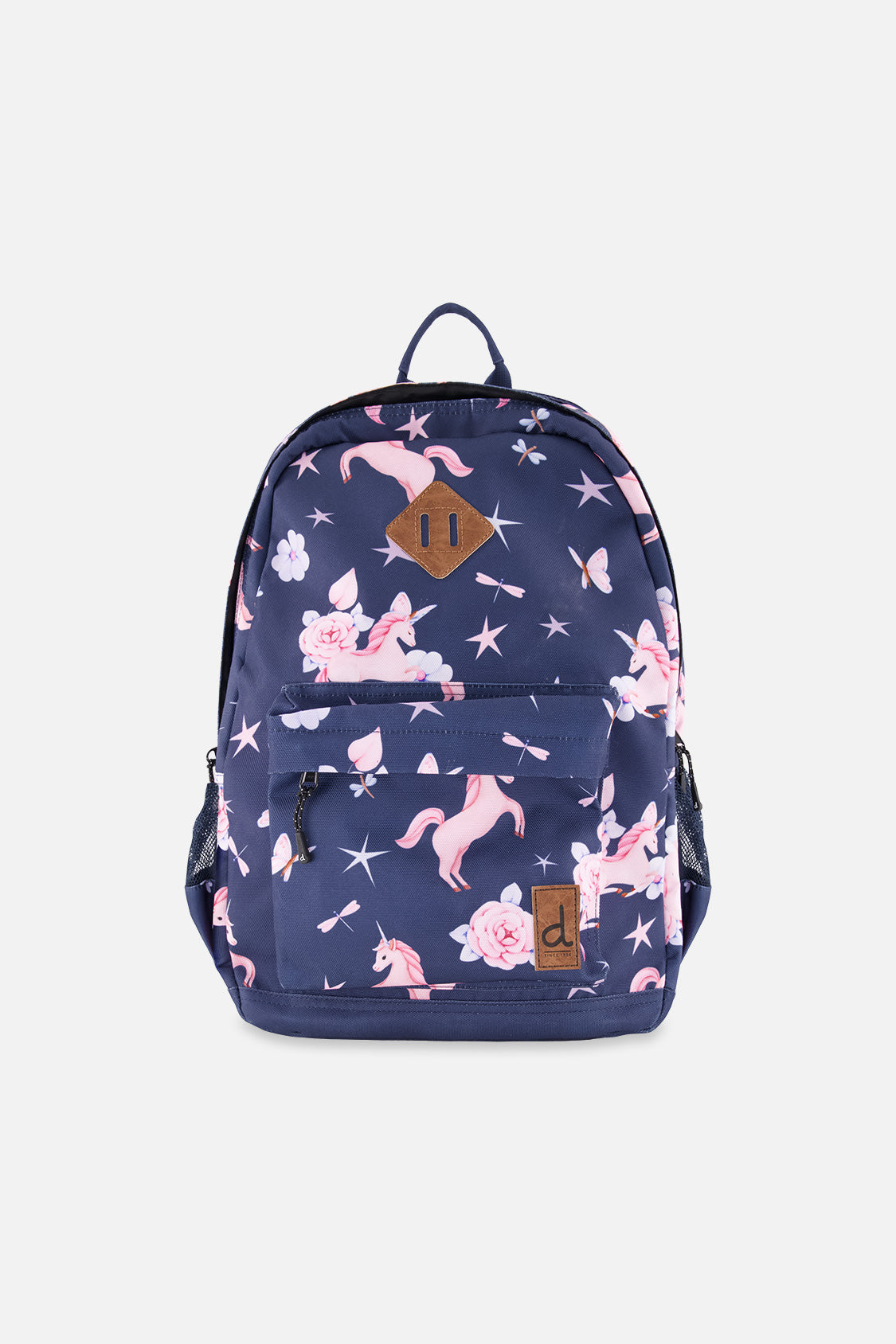 Kids Backpack Navy Unicorn Print - Image 5