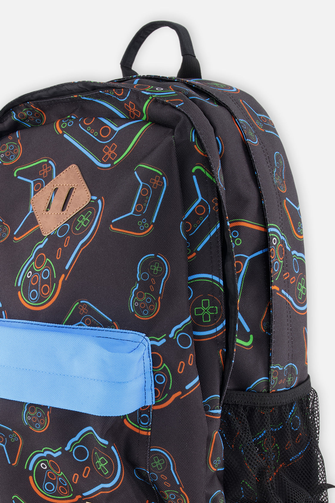 Kids Backpack Black Printed Controller - Image 3