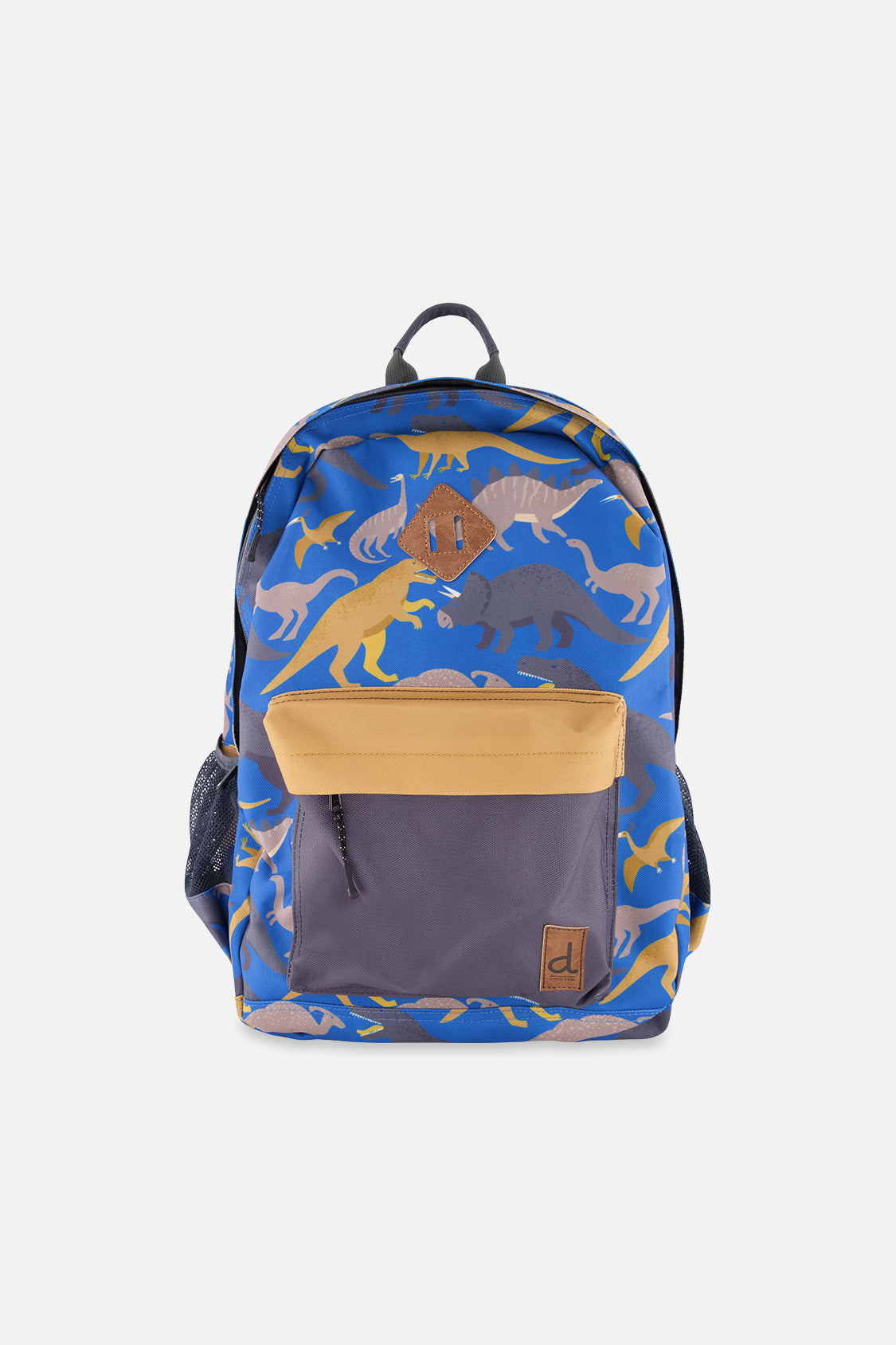 Kids Backpack Blue Dinosaur Print - Image 6