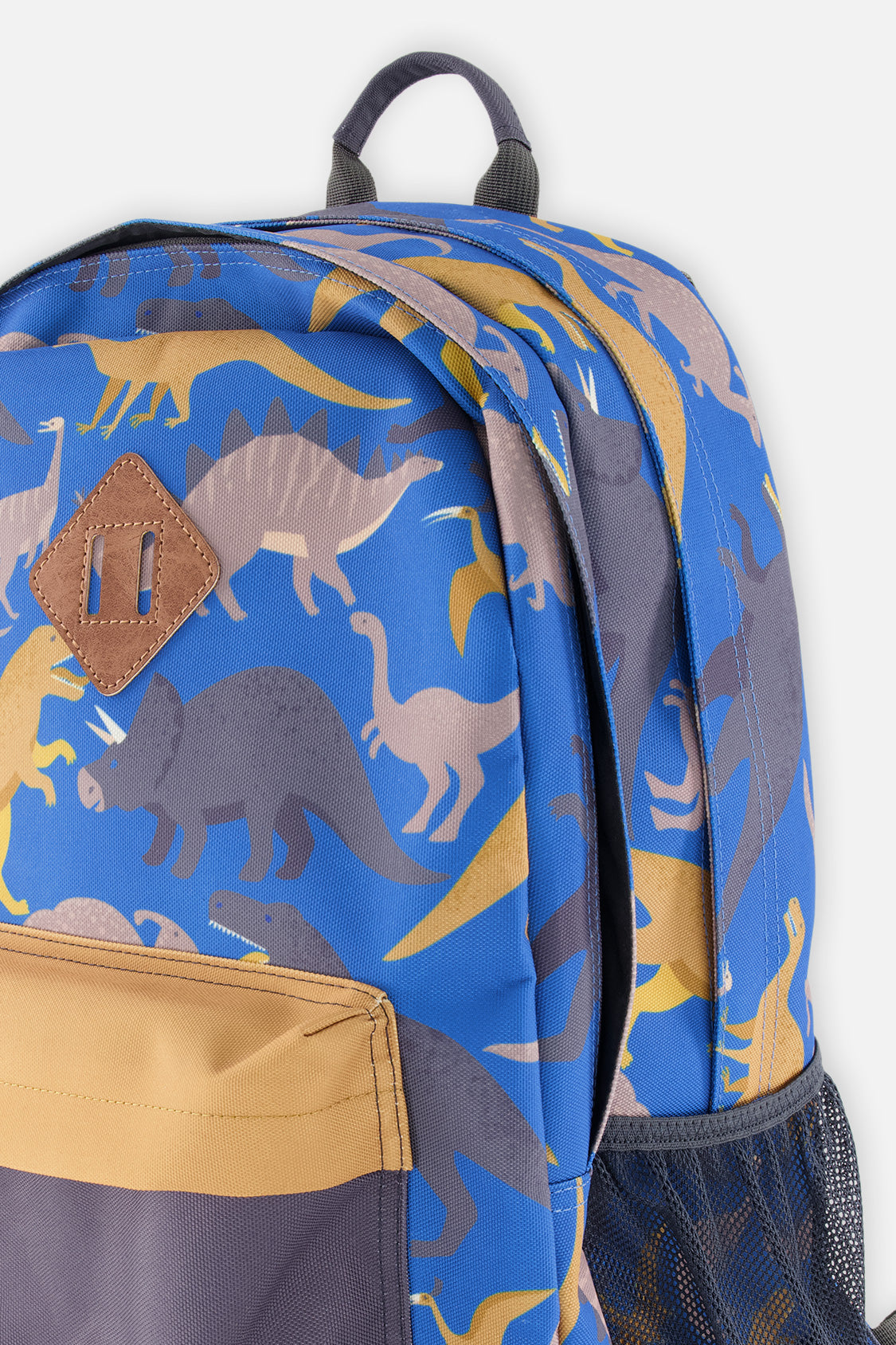 Kids Backpack Blue Dinosaur Print - Image 5