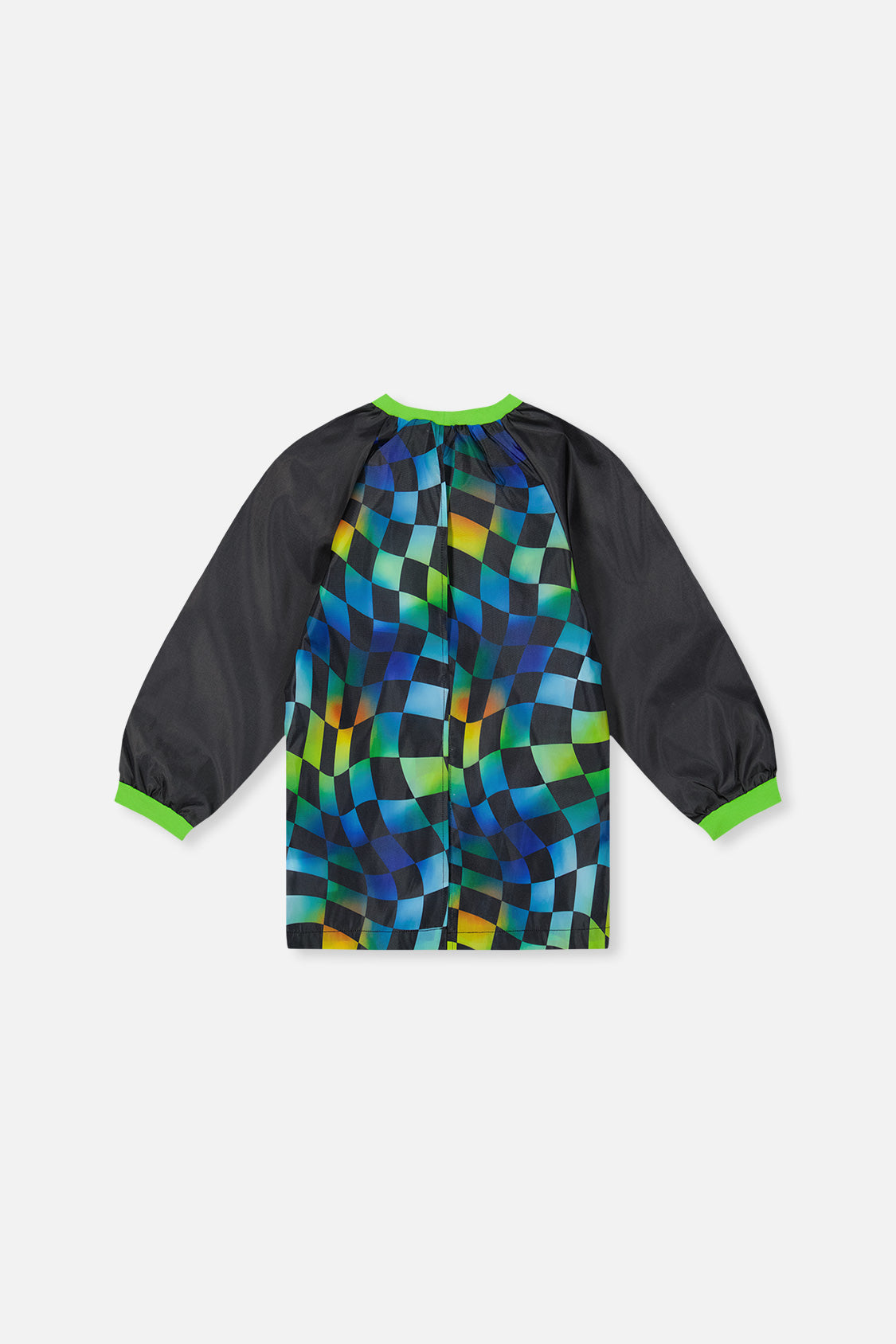 Apron Blue Checkered Print - Image 2