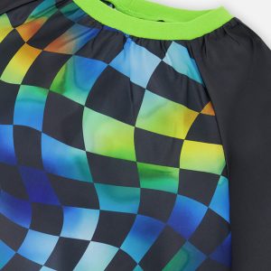 Apron Blue Checkered Print - Image 3