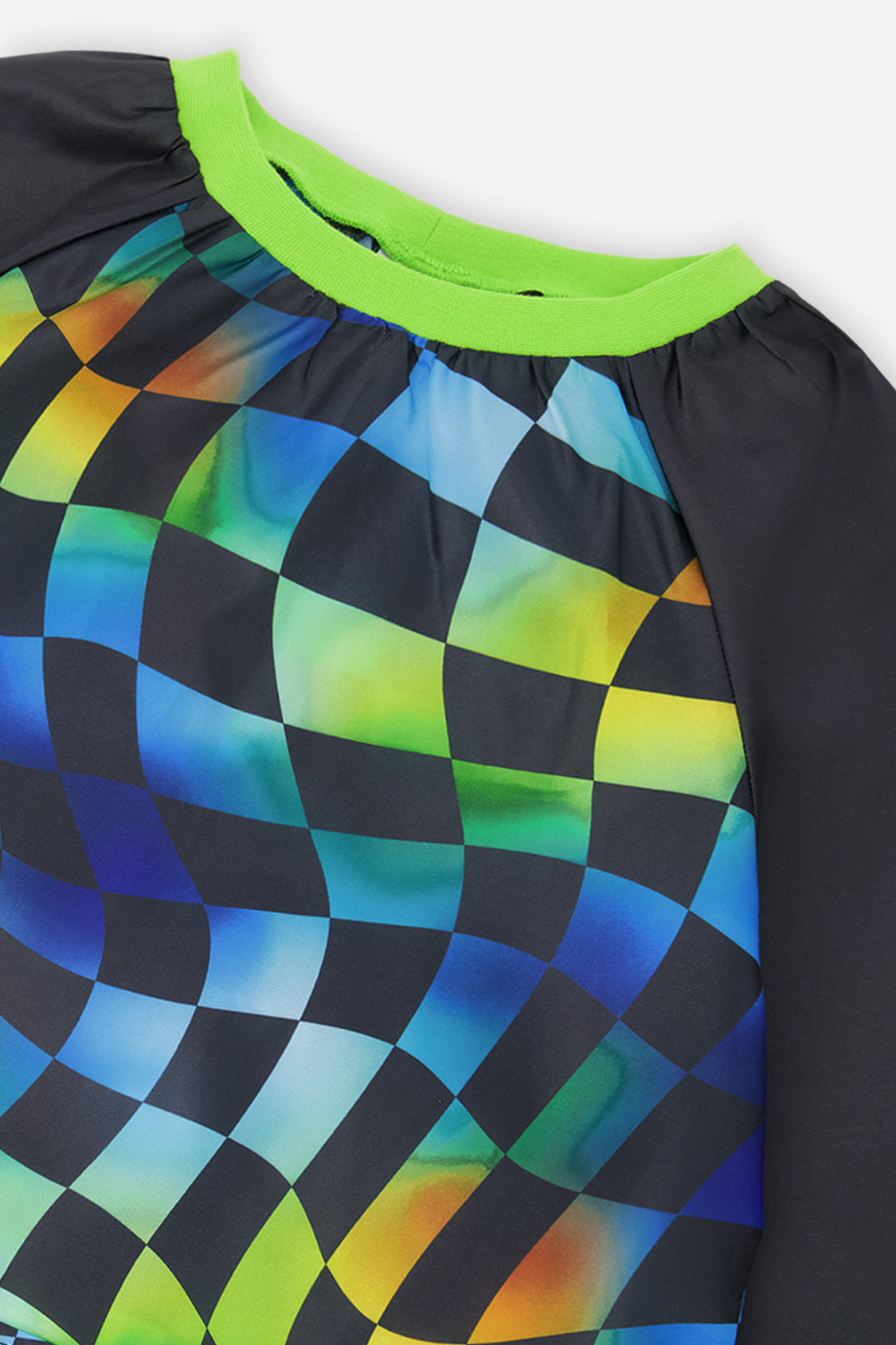 Apron Blue Checkered Print - Image 3