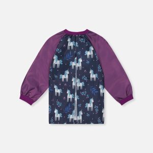 Alternative view of Apron Blue And Purple Unicorn Print