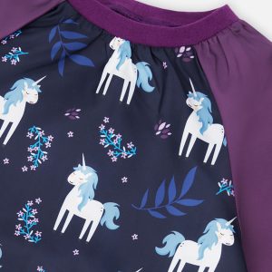 Apron Blue And Purple Unicorn Print - Image 3