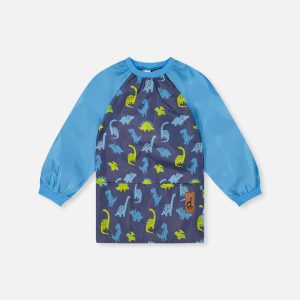 Apron Blue Printed Dinos