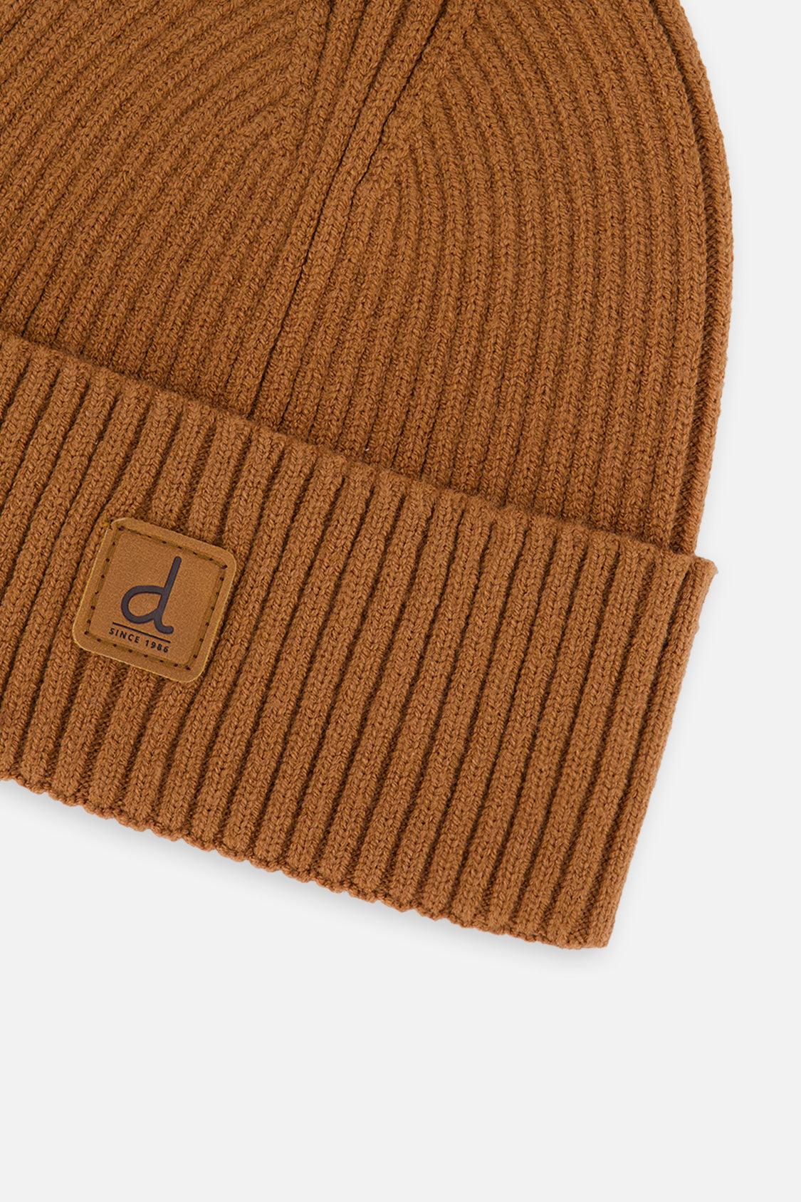 Ribbed Knit Hat Brown Sugar - Image 3
