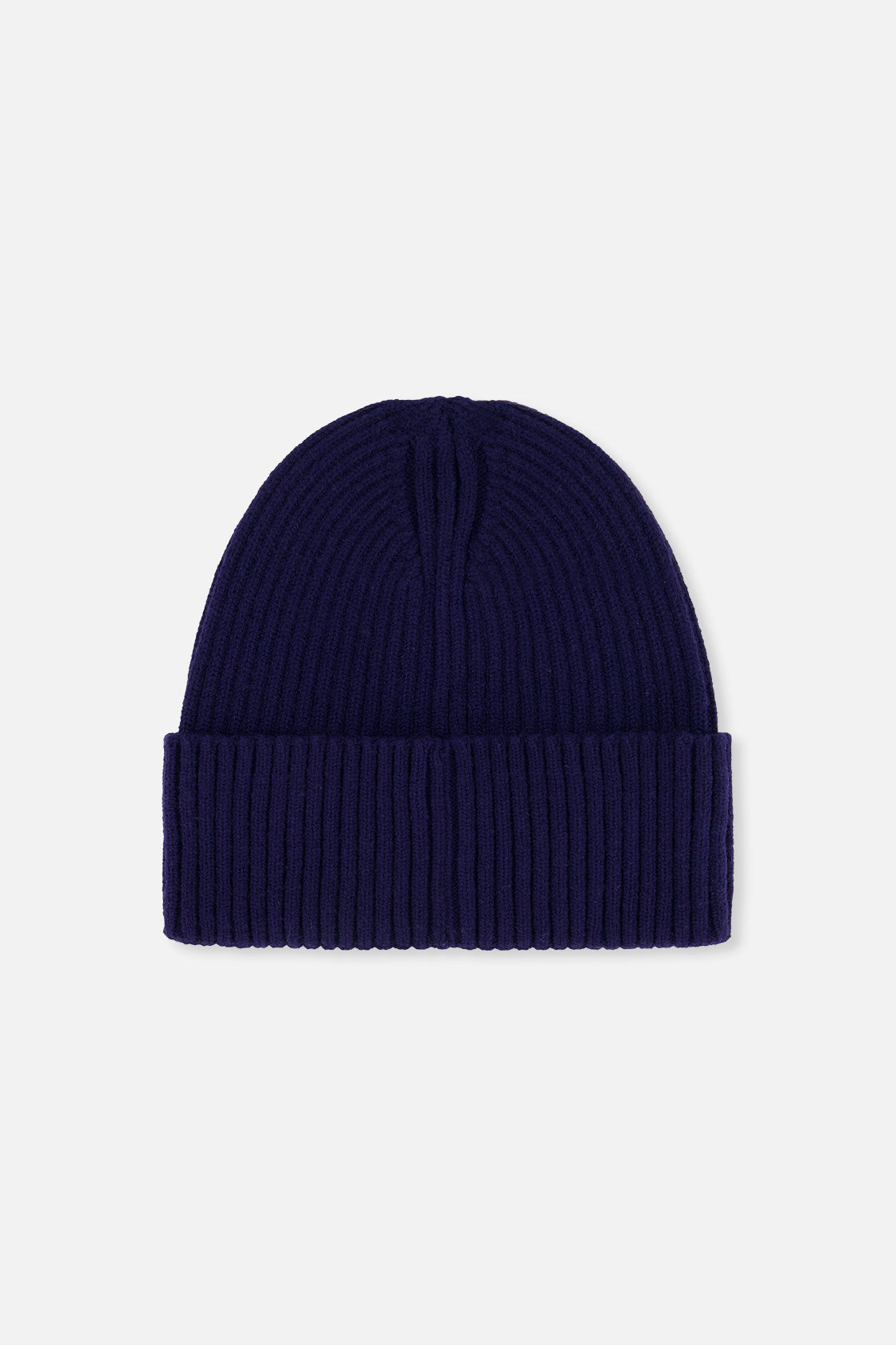 Ribbed Knit Hat Navy Blue - Image 2