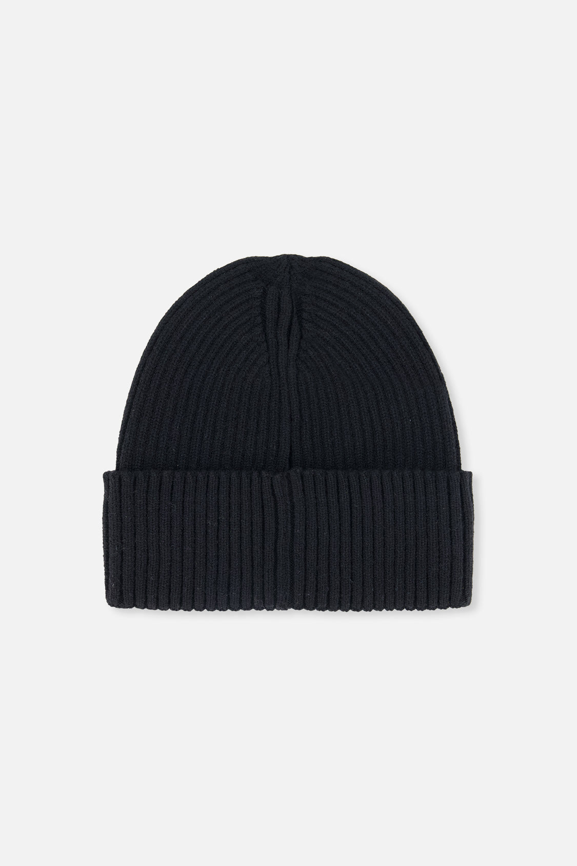 Ribbed Knit Hat Black - Image 2