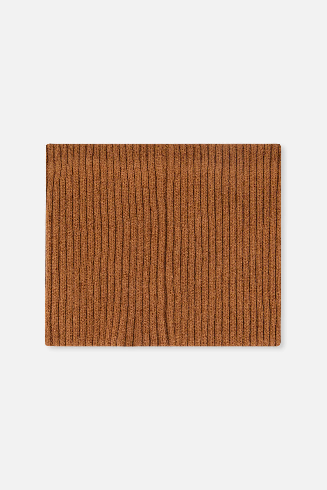 Baby Ribbed Knit Neckwarmer Brown Sugar - Image 2