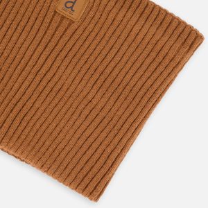 Baby Ribbed Knit Neckwarmer Brown Sugar - Image 3