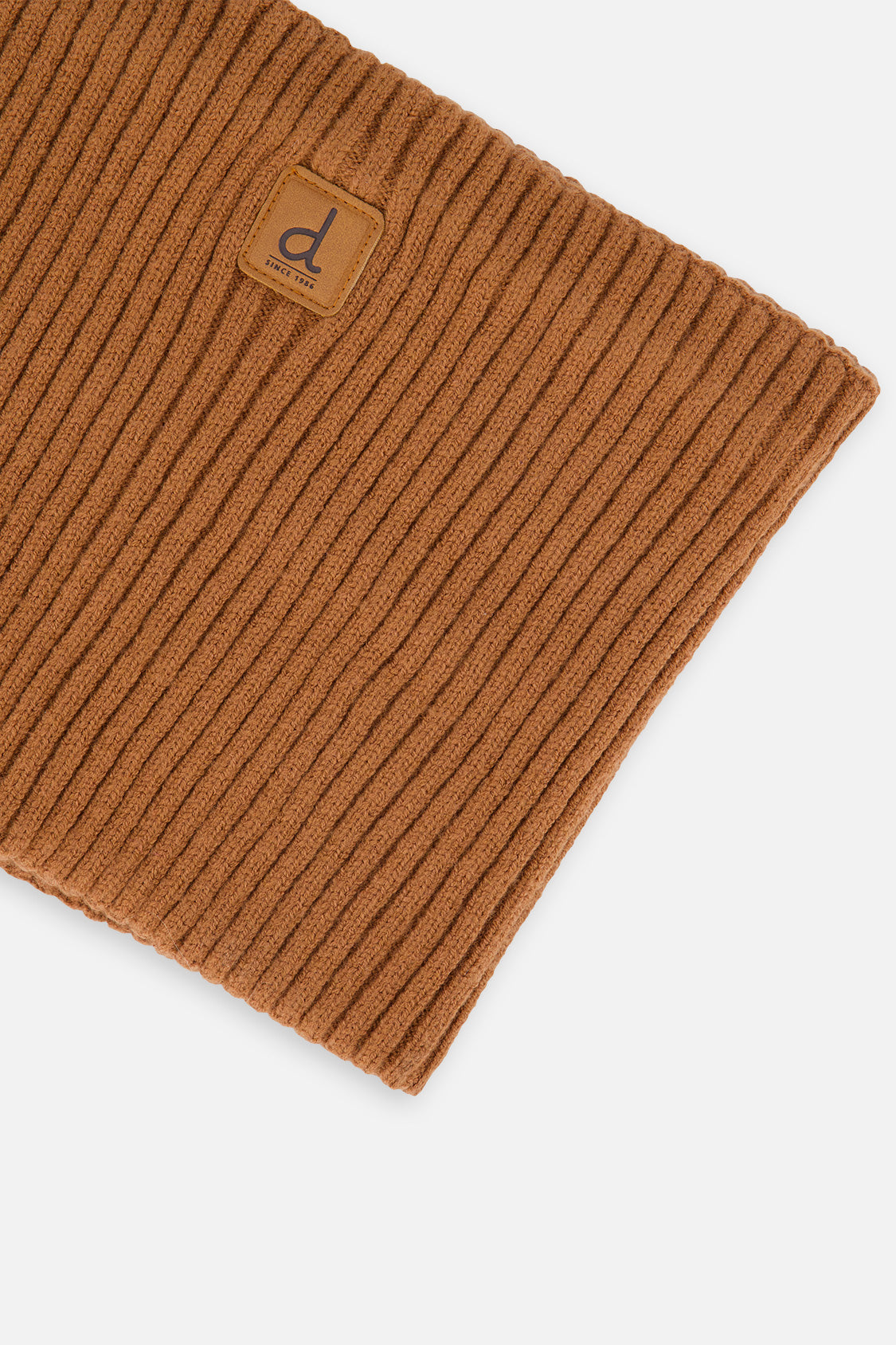 Baby Ribbed Knit Neckwarmer Brown Sugar - Image 3