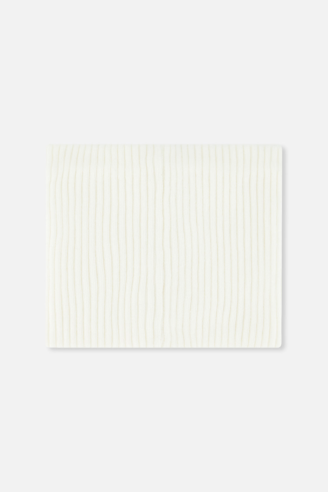 Baby Ribbed Knit Neckwarmer Off-White - Image 2