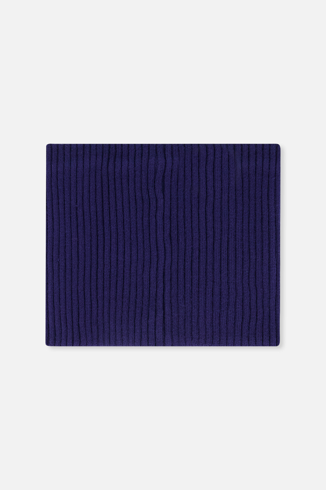 Baby Ribbed Knit Neckwarmer Navy Blue - Image 2