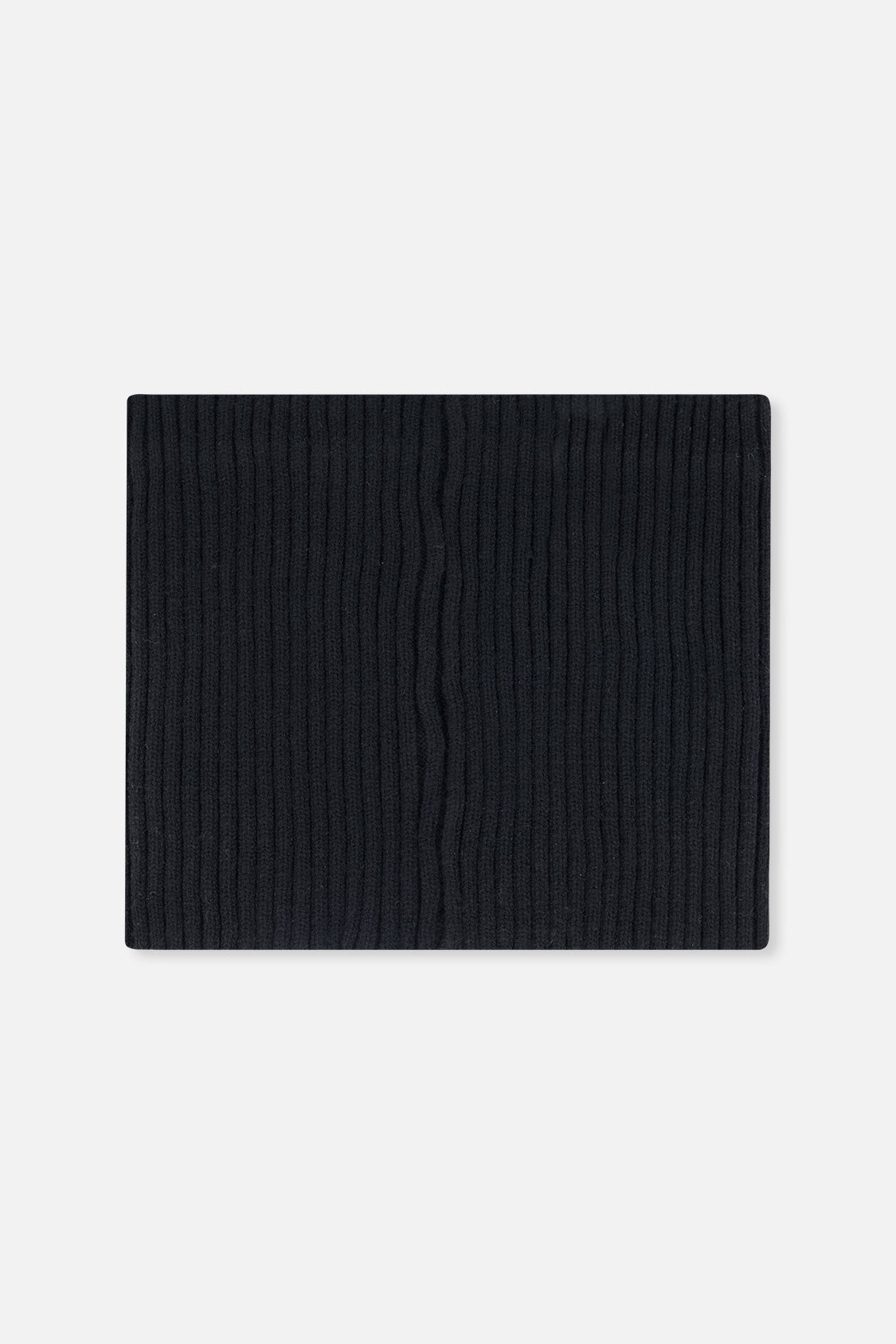 Baby Ribbed Knit Neckwarmer Black - Image 2