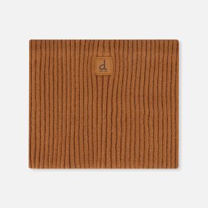 Ribbed Knit Neckwarmer Brown Sugar