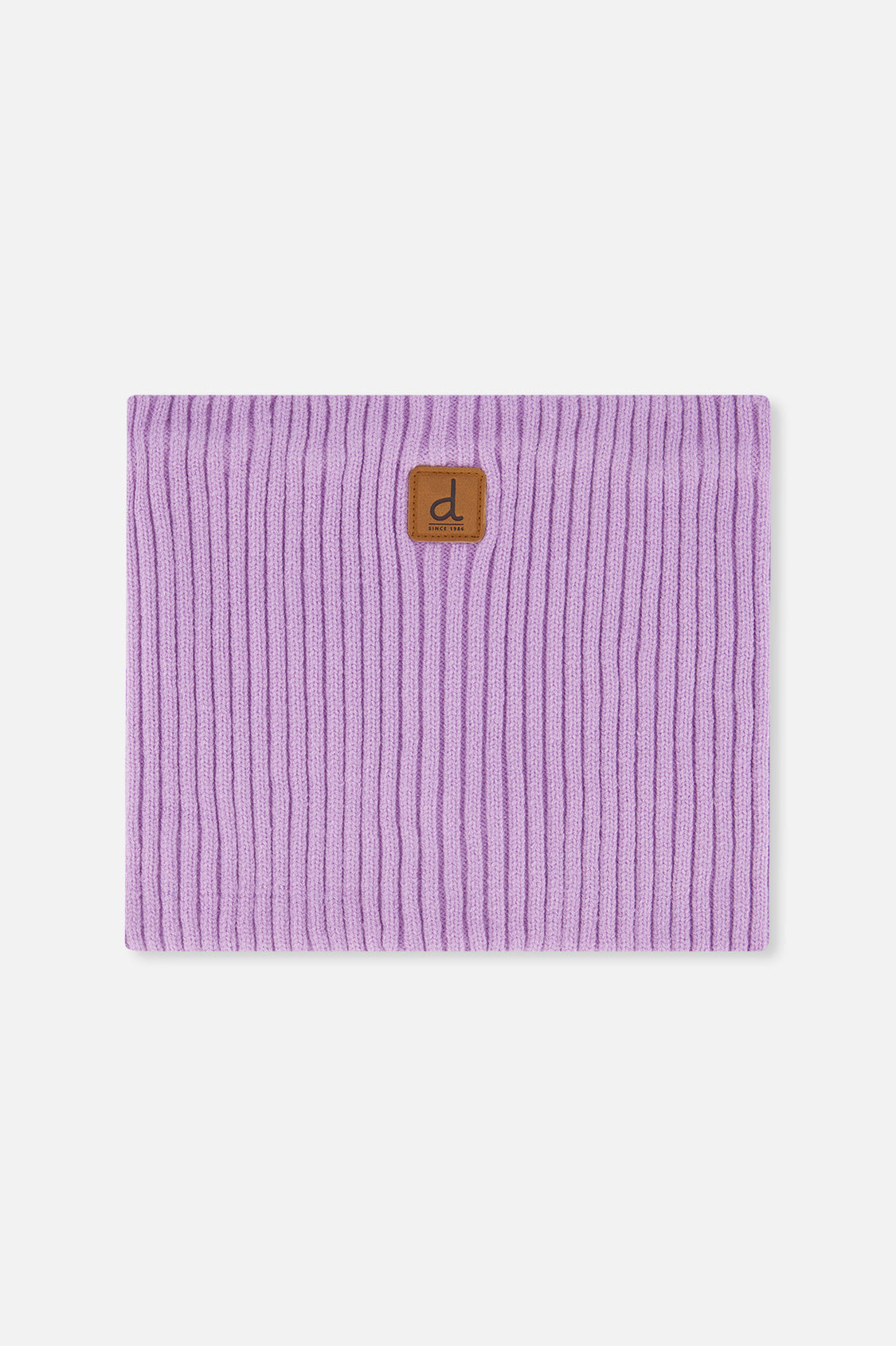 Ribbed Knit Neckwarmer Lavender