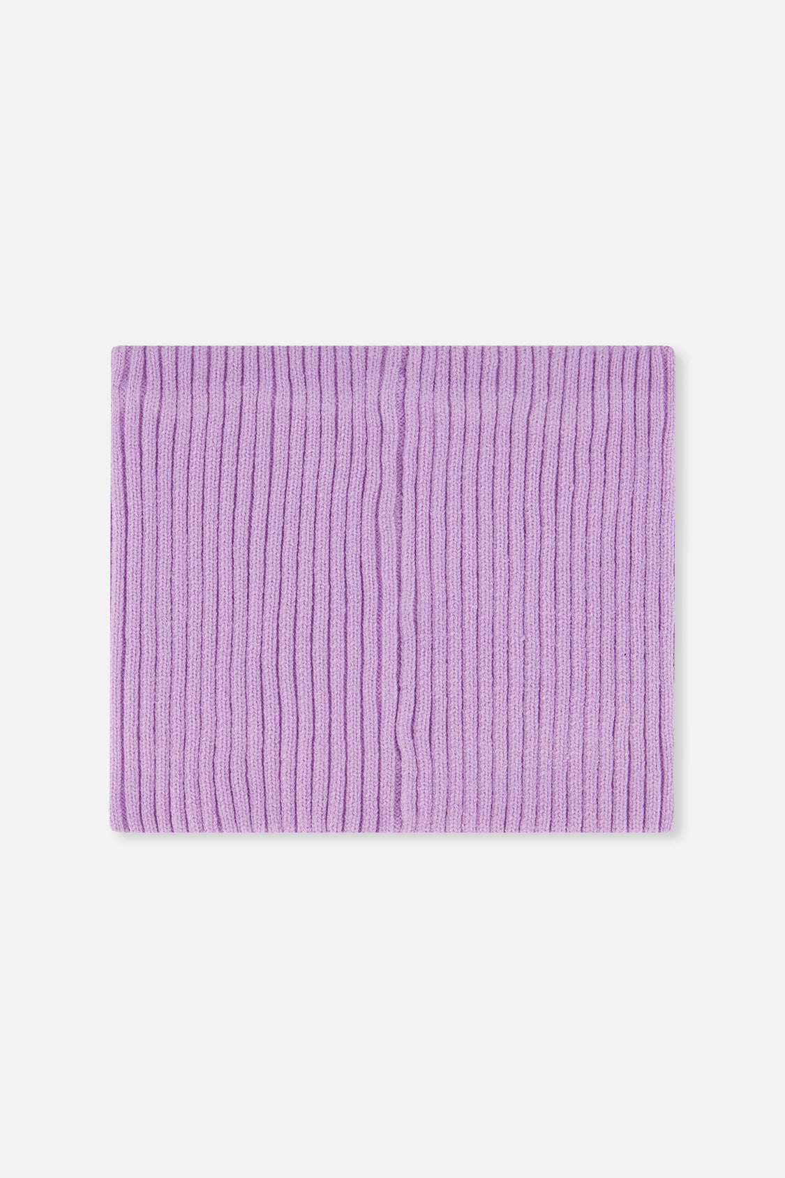 Ribbed Knit Neckwarmer Lavender - Image 2