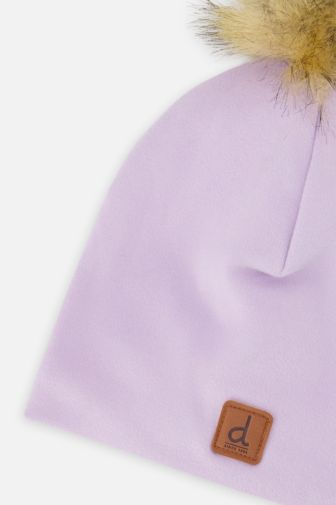 Baby Jersey Hat With Pompom Lavender - Image 3