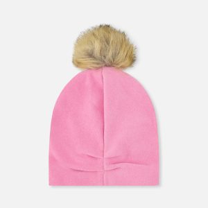 Alternative view of Baby Jersey Hat With Pompom Pink