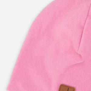 Baby Jersey Hat With Pompom Pink - Image 3