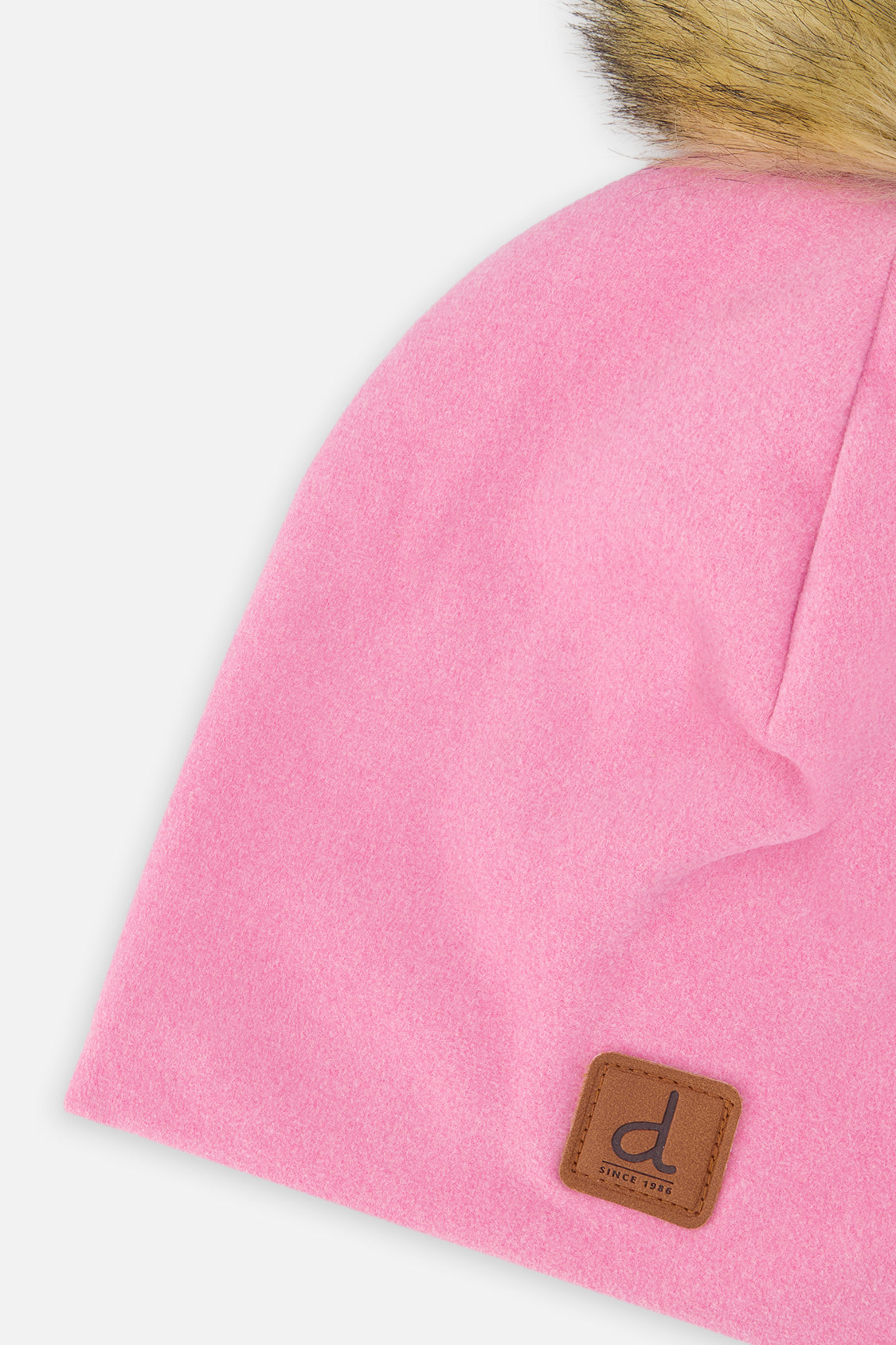 Baby Jersey Hat With Pompom Pink - Image 3