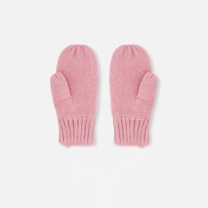 Alternative view of Knit Mittens Pale Dusty Pink
