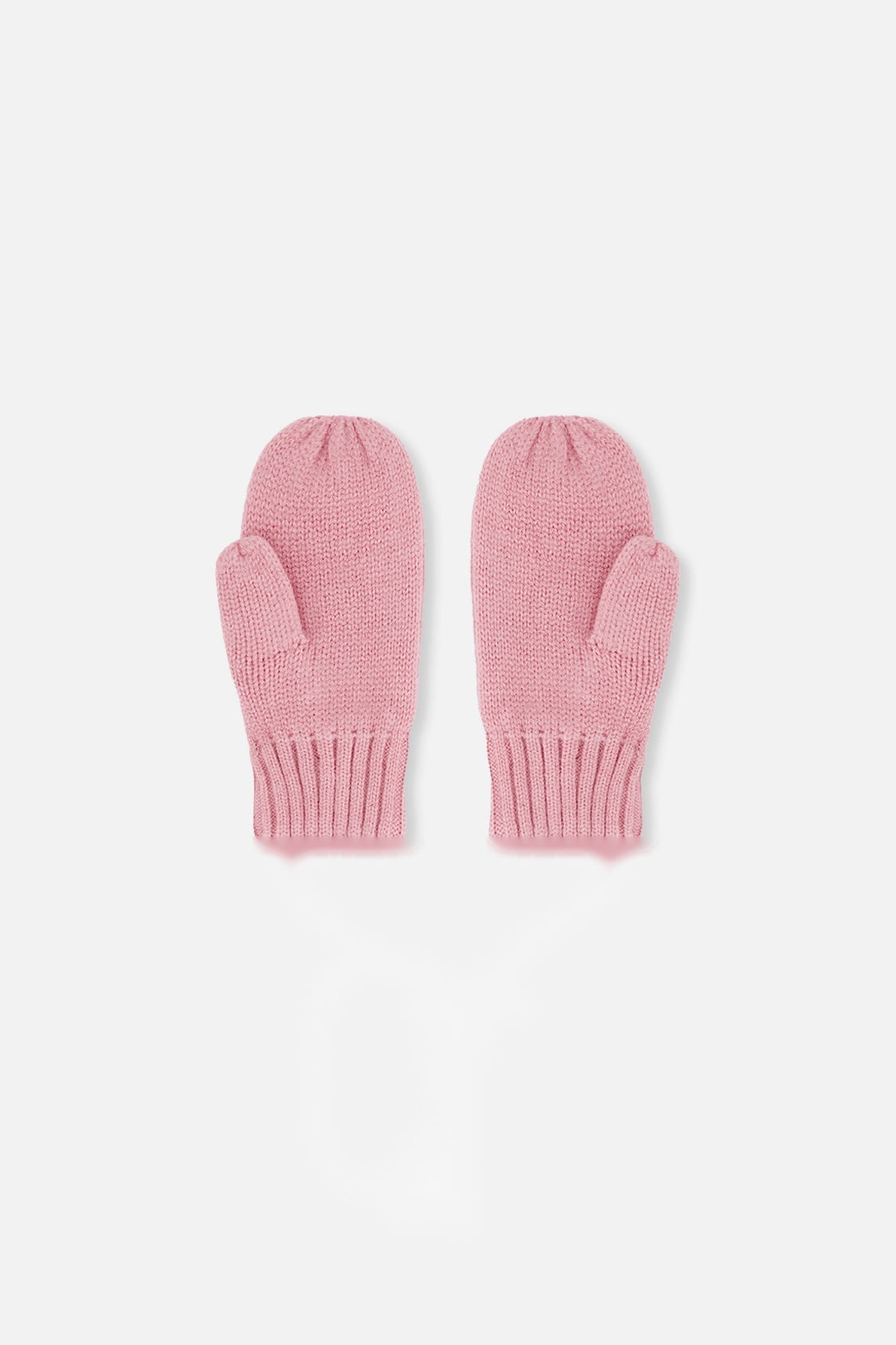 Knit Mittens Pale Dusty Pink - Image 2