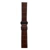 SOVRYGN brown leather watch strap with black deployment clasp