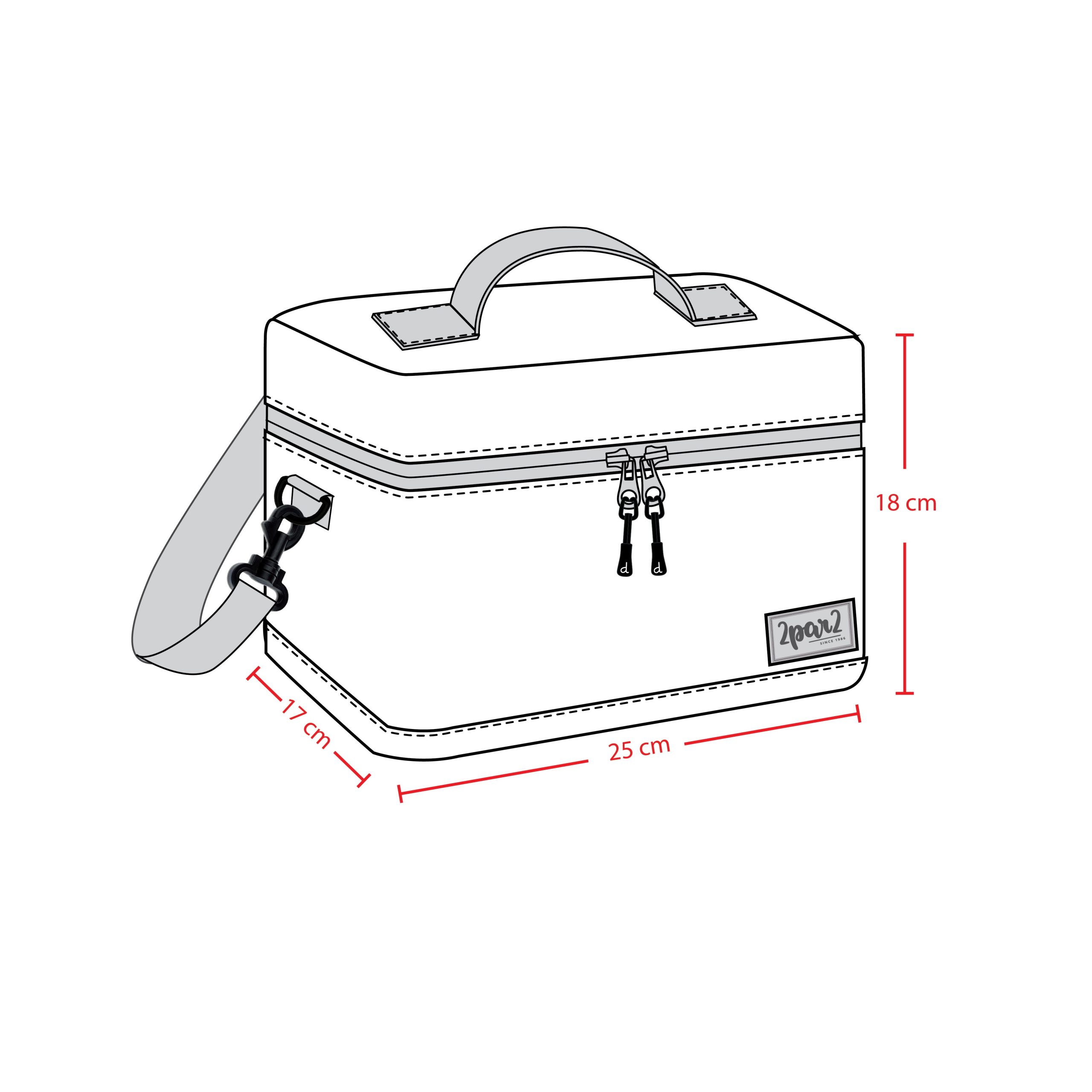 Lunch Box Blue Printed Dinos - Image 4
