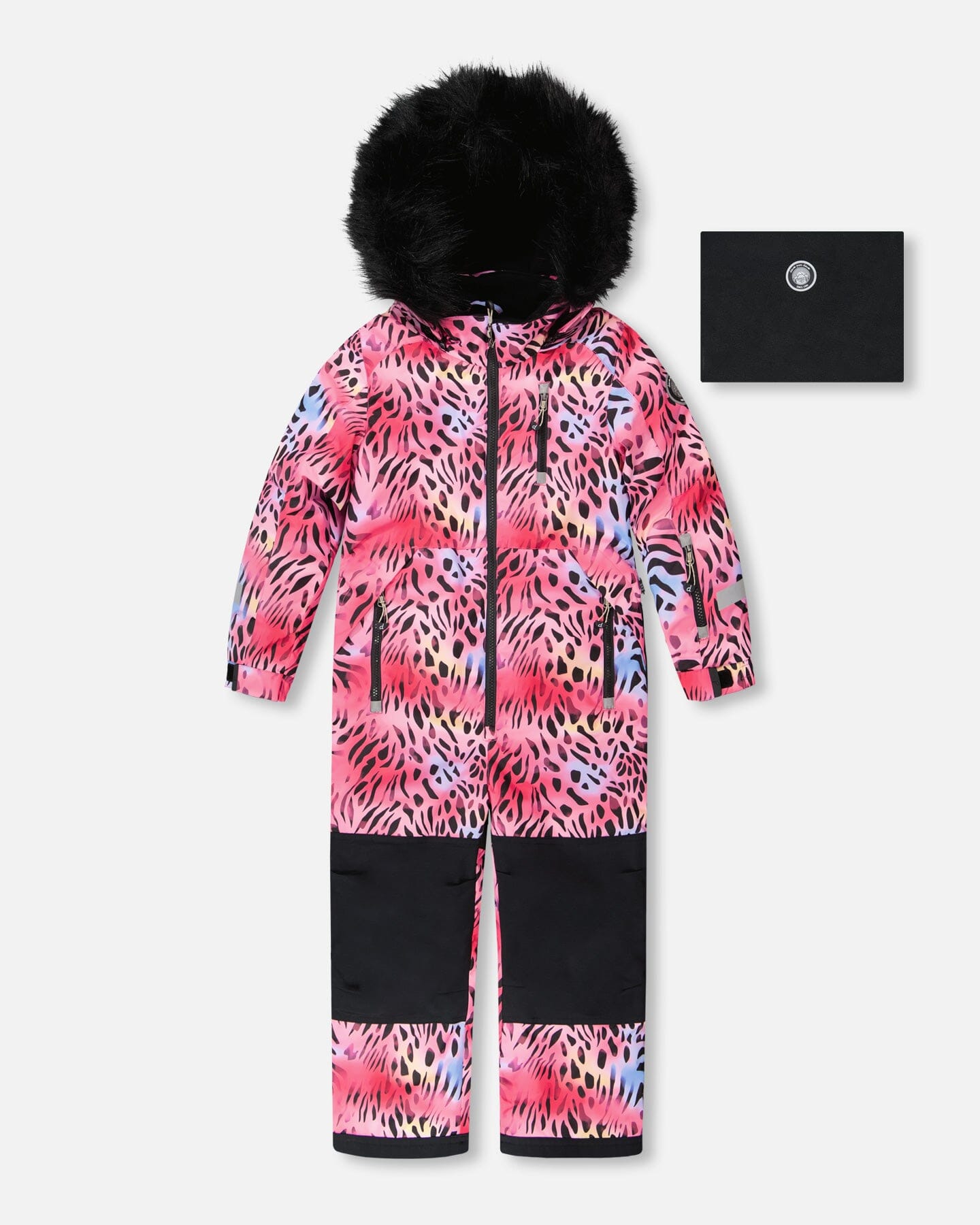 One-Piece Play Snowsuit Multicolor Leopard And Zebra - Image 13
