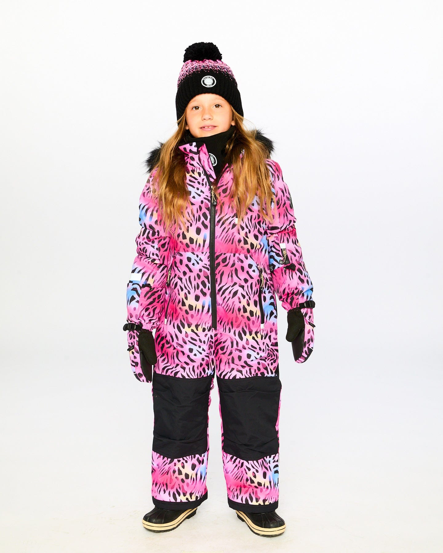One-Piece Play Snowsuit Multicolor Leopard And Zebra - Image 2