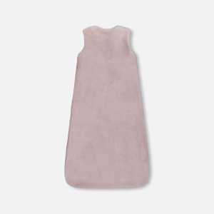 Organic cotton baby sleep sack with pink watercolor floral print