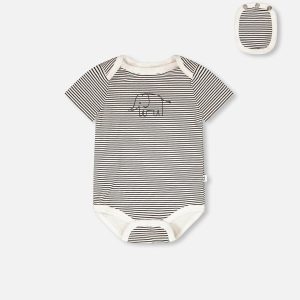 3 Pack Evolutive Organic Cotton Jersey Onesies Sage Green - Image 3