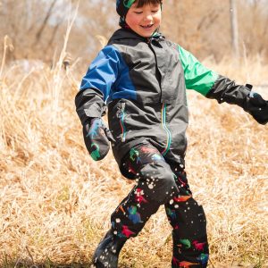 Alternative view of 3-In-1 Two-Piece Mid-Season Outerwear Set Black Dinosaur Print