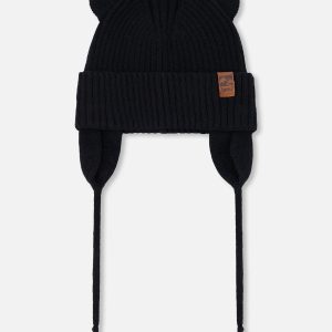 Baby Knit Hat Black - Image 6