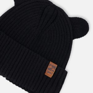 Baby Knit Hat Black - Image 4