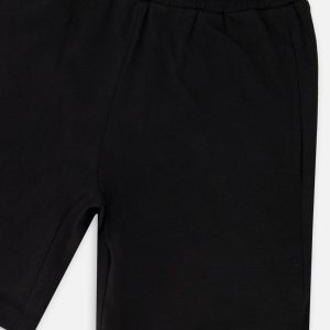 Organic Cotton Jersey Shorts Black - Image 3