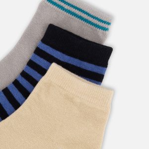 Socks (3 Pairs) Set Striped Blue And Black - Image 3