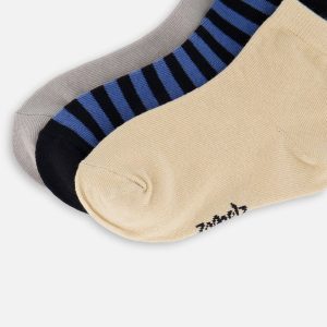 Socks (3 Pairs) Set Striped Blue And Black - Image 4