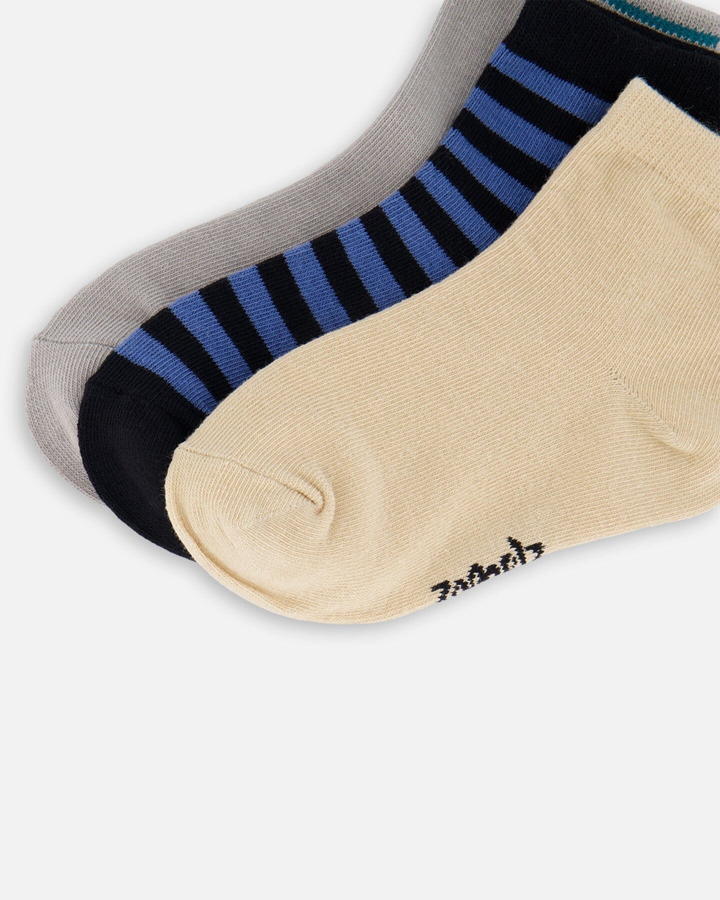 Socks (3 Pairs) Set Striped Blue And Black - Image 4