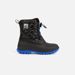 Quilted Winter Boots With Polar Fleece Lining Noir - Image 3